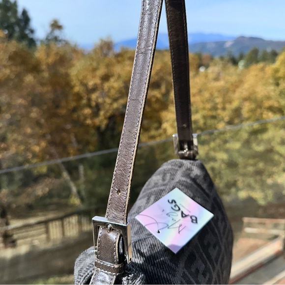 Authentic Cashmere Forever Mamma Zucca FF Monogram Grey Shoulder Bag - Picture 10 of 16